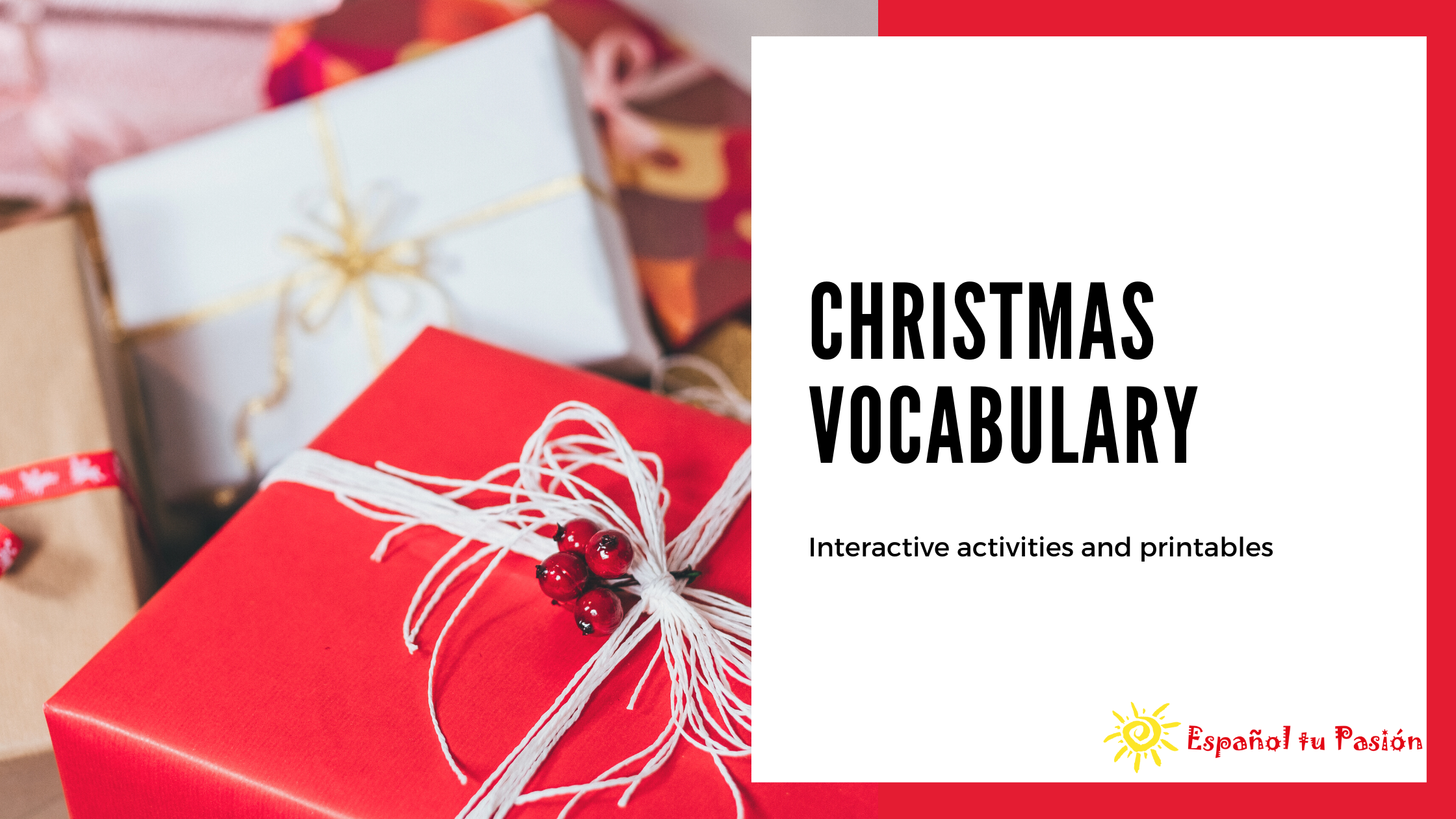 Christmas vocabulary in Spanish